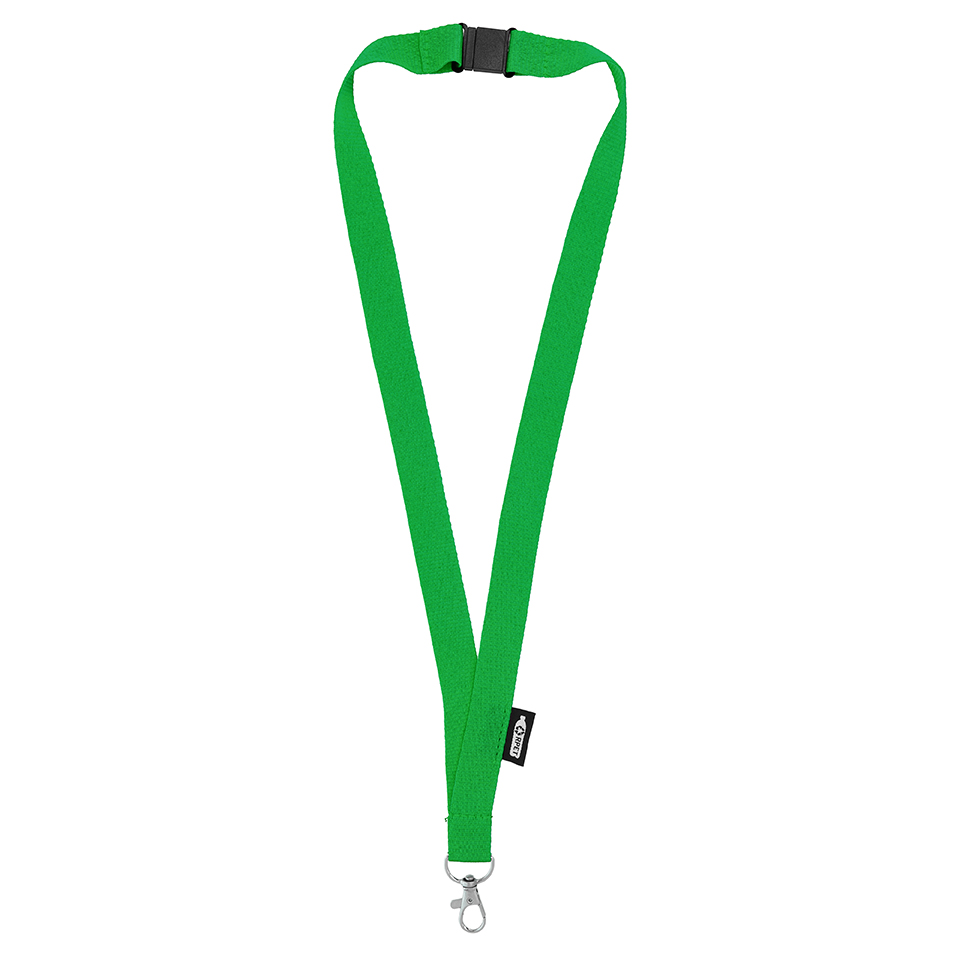 R-PET lanyard groen - 10 stuks