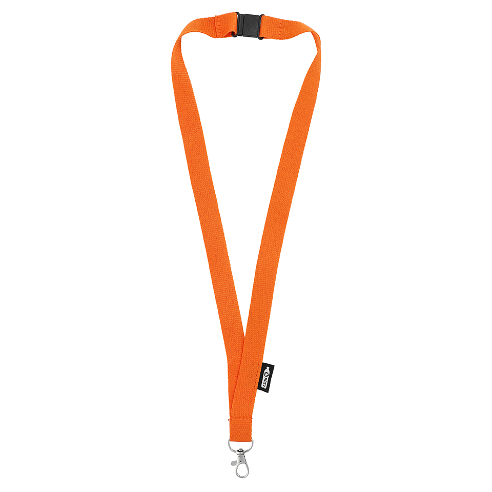 R-PET lanyard oranje - 25 stuks