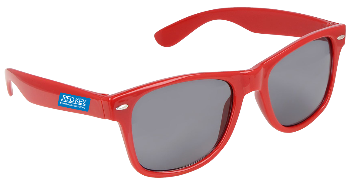zonnebril rood, 100 stuks