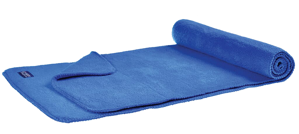fleece sjaal luxe blauw, 100 stuks