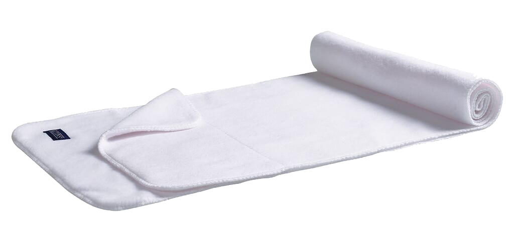 fleece sjaal luxe wit, 25 stuks