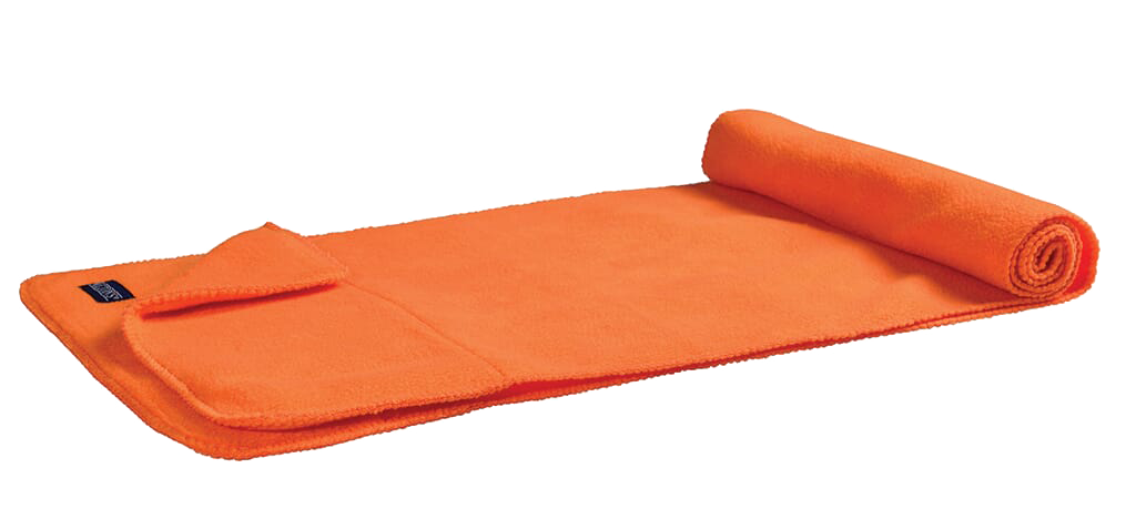 fleece sjaal luxe oranje, 25 stuks
