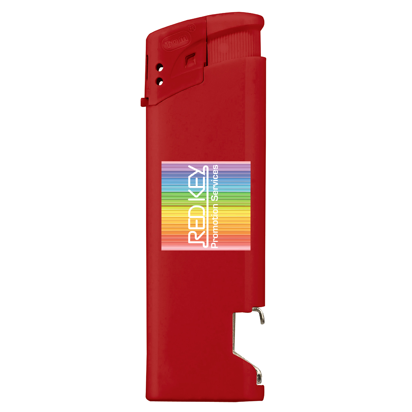 bieropener aansteker, rood, 500 stuks