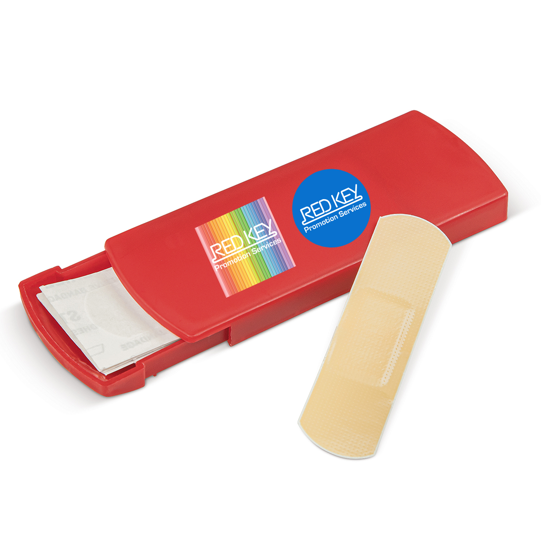 pleisterdoosje rood, 100 stuks