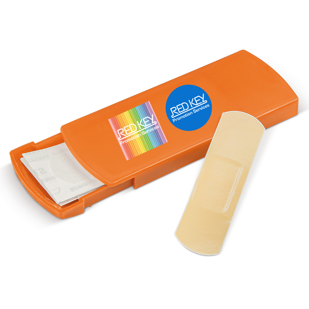pleisterdoosje oranje, 100 stuks